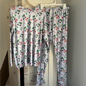 NWT/In Package Miller & Co Bamboo 2 Piece Adult Unisex Christmas EMS Pajama Set
